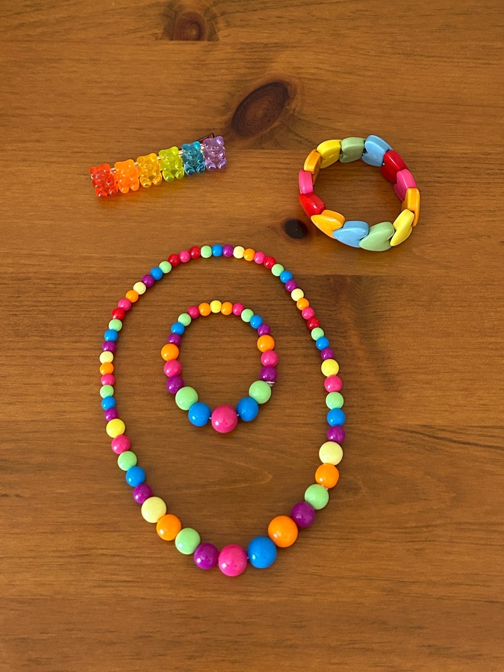 Girls Rainbow Accessories Set